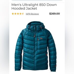 Men’s ultralight 850down hooded jacket